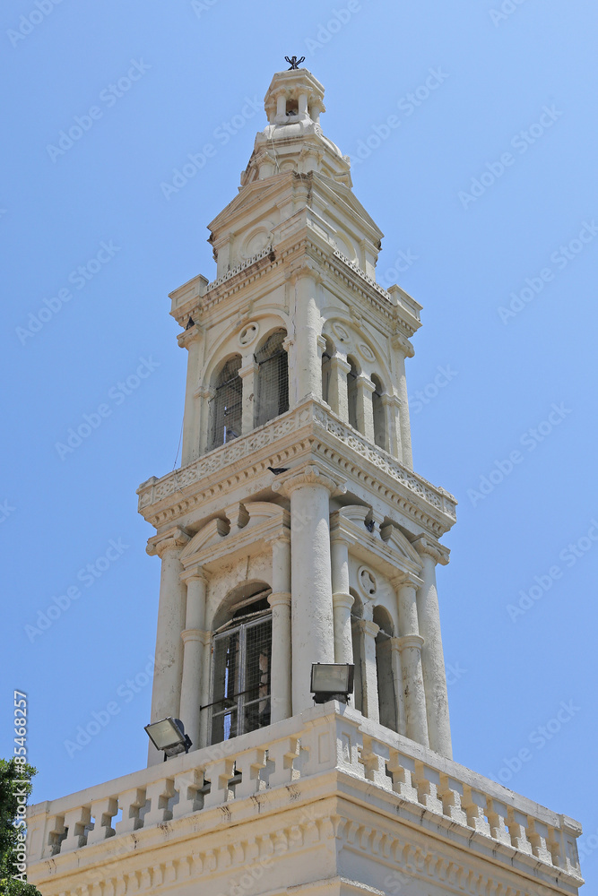 der Glockenturm der Dorfkirche von Afandou, Rhodos der Glockenturm der Dorfkirche von Afandou, Rhodos