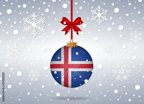 christmas background iceland