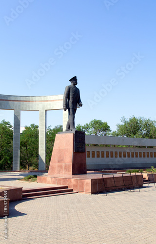The memorial complex Avenue of Heroes and a monument to the captain of B.B.Gorodovikovu, Russia