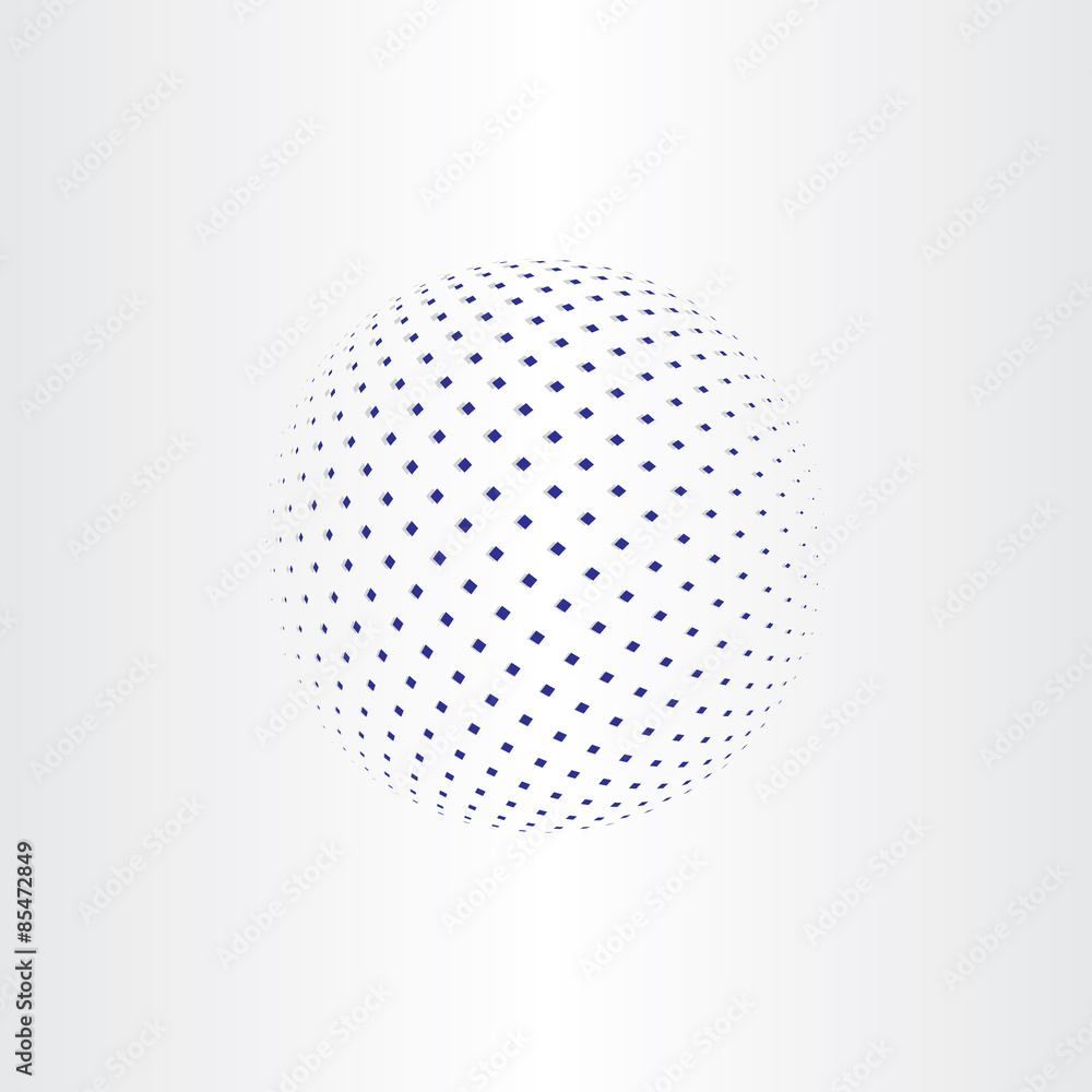 blue halftone globe icon blue halftone globe icon