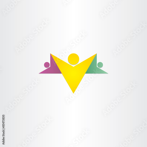 Free Download mother holding two kids symbol - GFXLoad