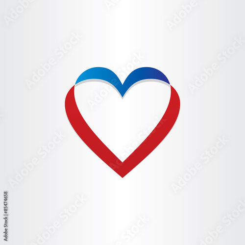 twisted heart symbol design