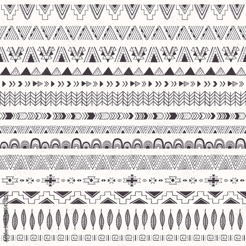 Tribal pattern
Seamless pattern with tribal motifs