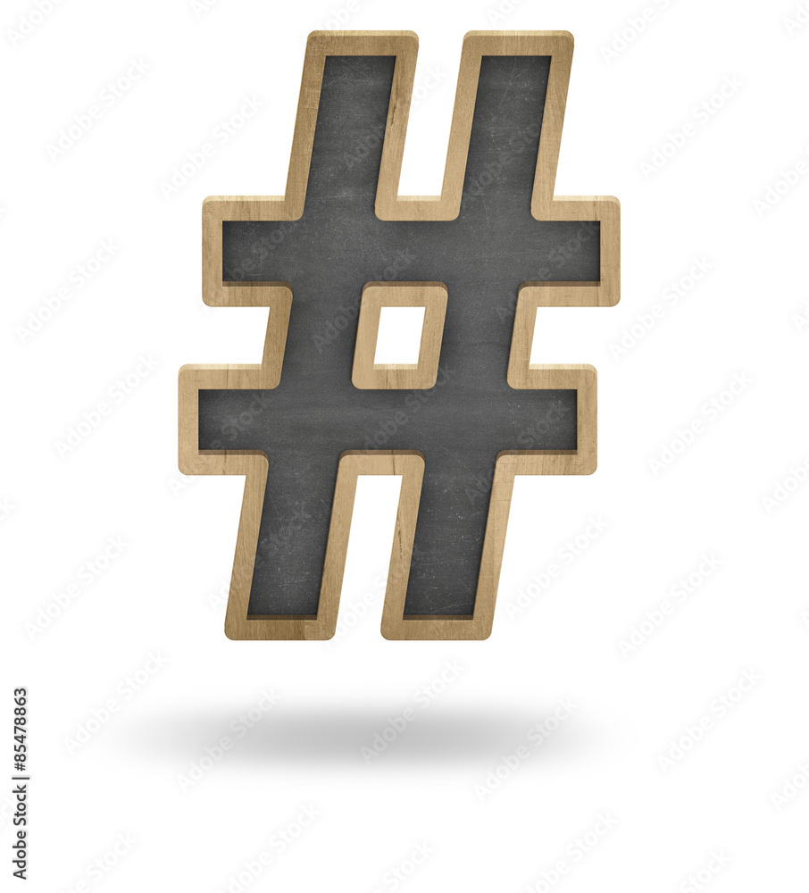 Fototapeta premium Hashtag concept