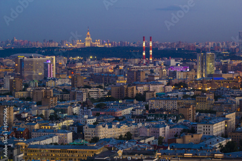 Landscape Moscow city  Moscow  Russia  