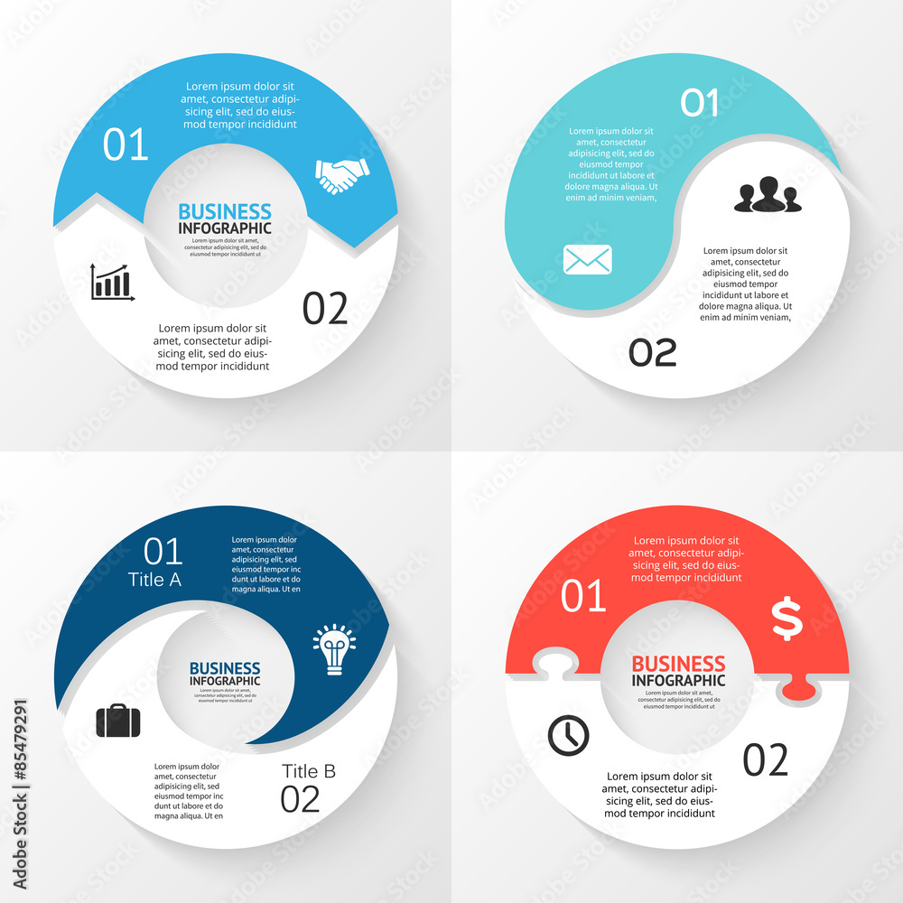 Vector circle arrows infographic. Template for cycle diagram Stock ...