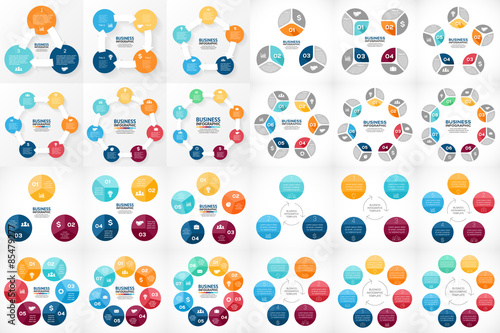 Vector circle arrows infographic. Template for cycle diagram