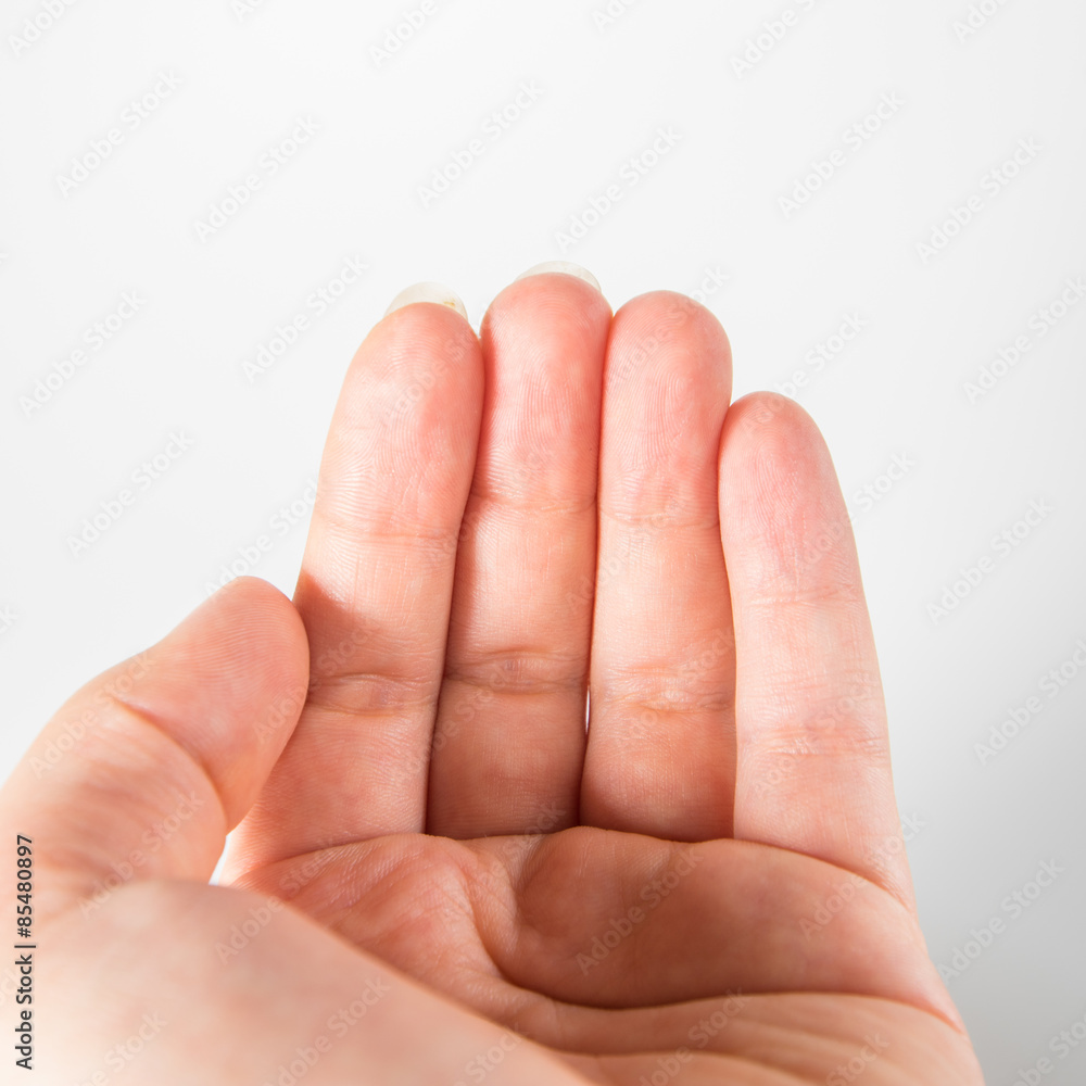 Die Hand aufhalten Die Hand aufhalten