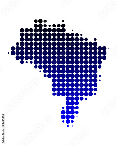 Fototapeta wzór geografia brazylia wieś mapa