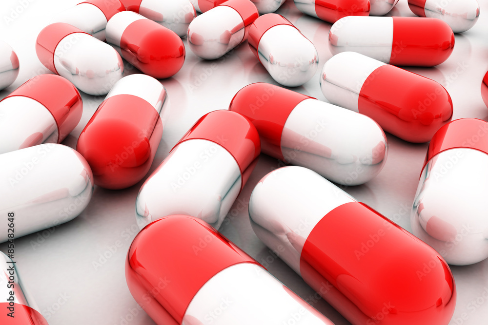 Dietary supplements. Variety pills. Vitamin capsules. 3d Dietary supplements. Variety pills. Vitamin capsules. 3d