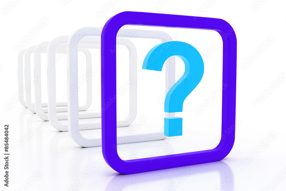 3D question mark 3D question mark
