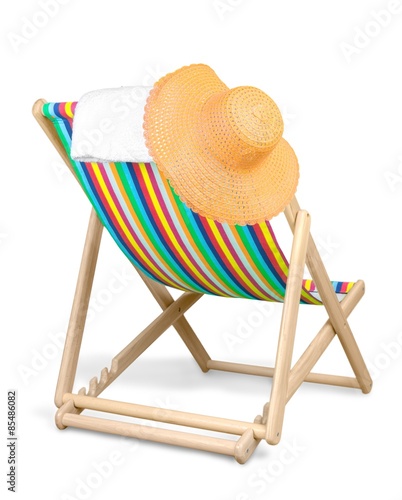 Beach  lounger  chair.