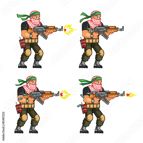 Militia Shooting Sprite