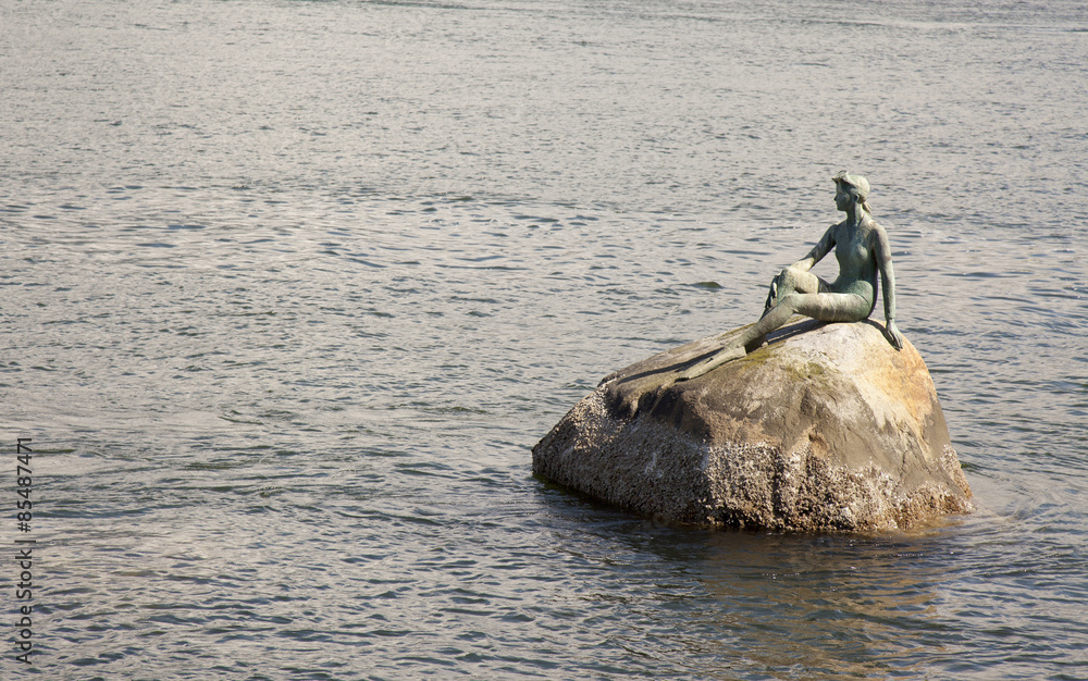 Fototapeta premium girl in a wetsuit in Vancouver harbour