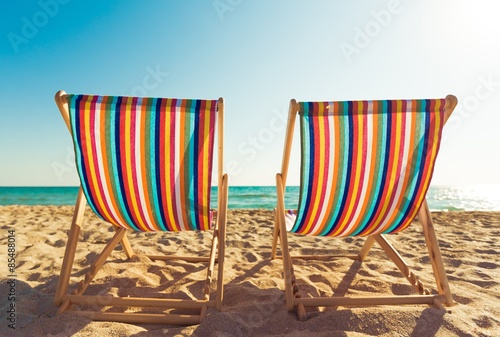 Chair, beach, deck.