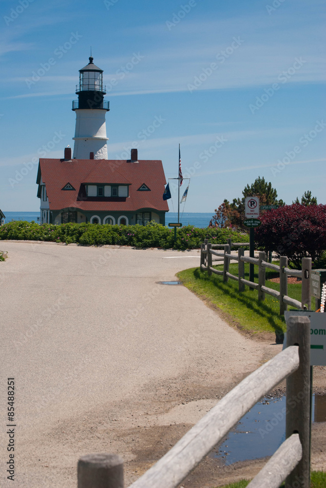 Portland Head Lighthouse From Inland