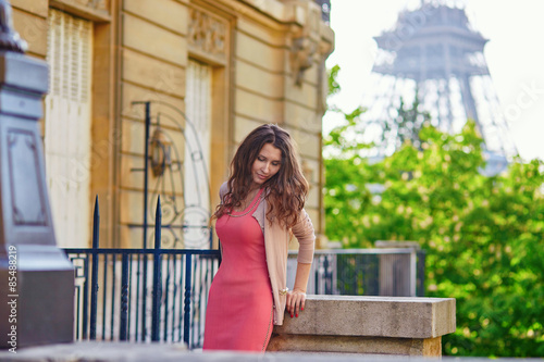 Beautiful young woman on a street of Paris © Ekaterina Pokrovsky