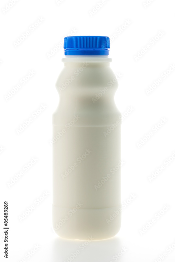 Milk bottle isolated on white Milk bottle isolated on white