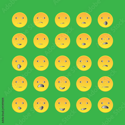 emoticons icon set , vector , illustratoin