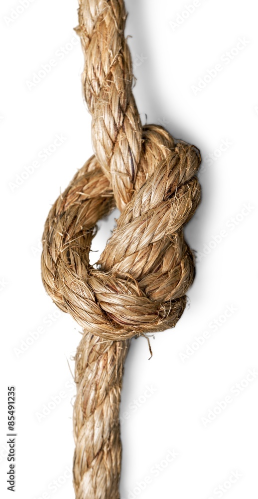Boat, rope, knot. Stock Photo