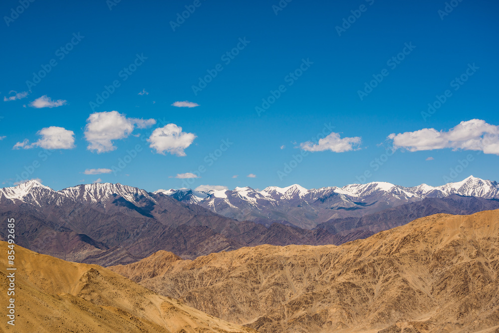 Mountain Range in Leh Ladakh,India.