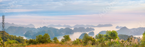 Viewpoint panorama of Halong Bay © lena_serditova