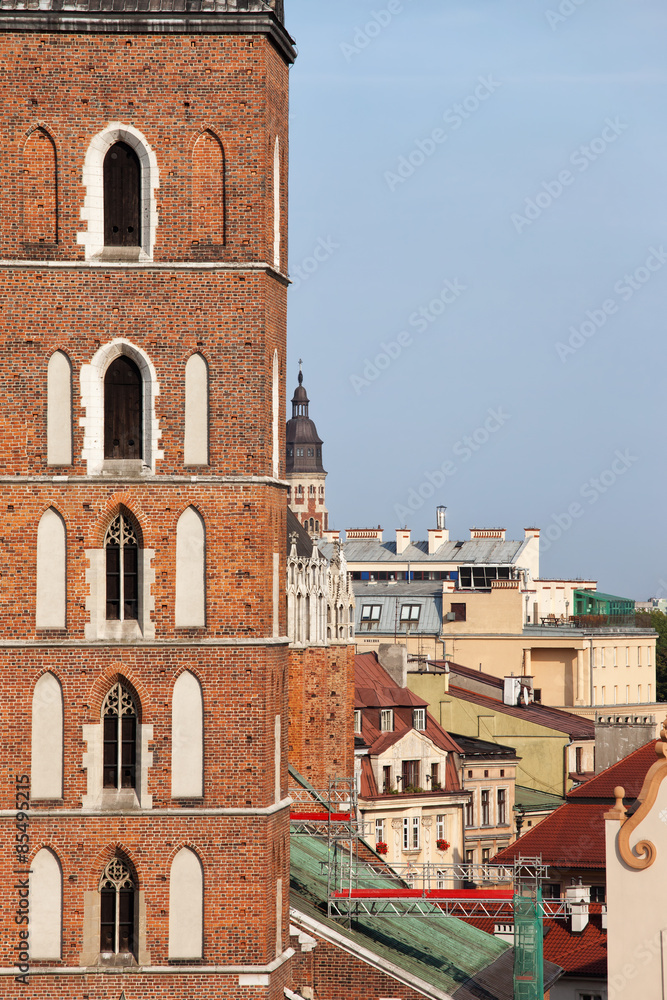 Fototapeta premium Krakow Cityscape in Poland