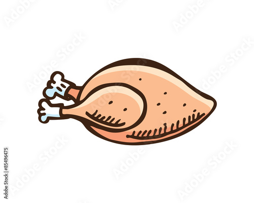 Chicken in doodle style