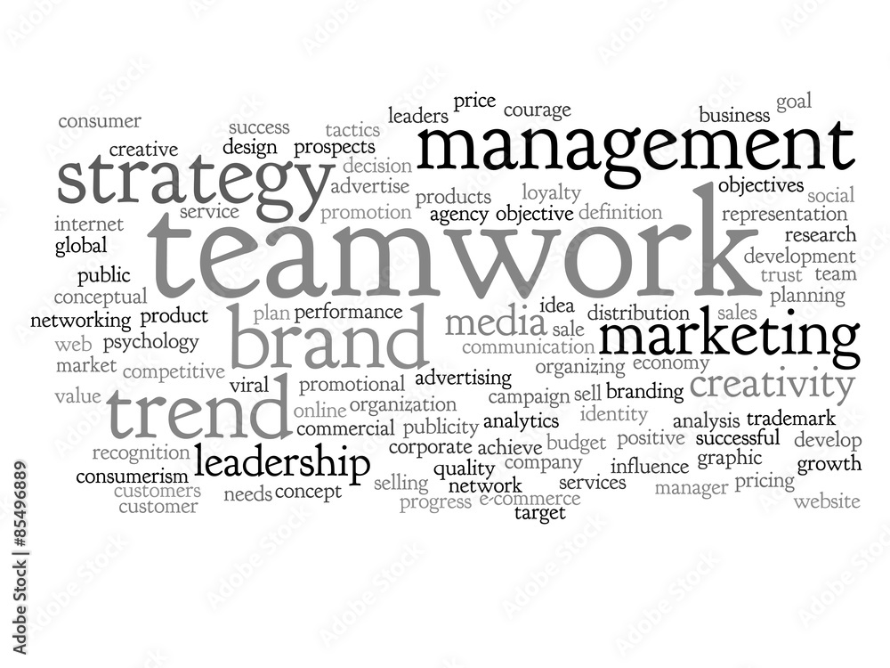 Obraz premium Conceptual business word cloud