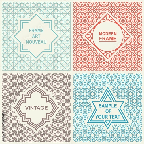 Vintage Set. Templates Logo, Labels and Badges on Backgrounds 