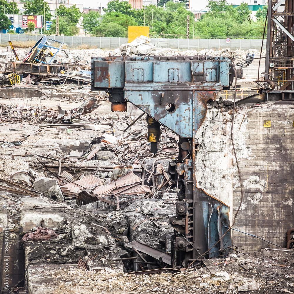 Fototapeta premium industry in ruins
