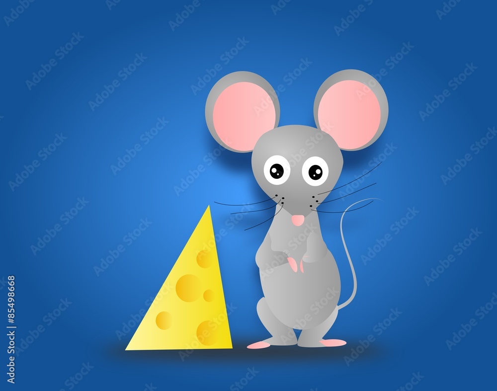 Mouse with cheese