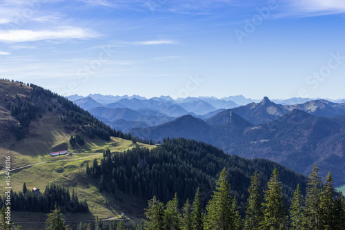 Blick vom Wallberg Richtung Zugspitze