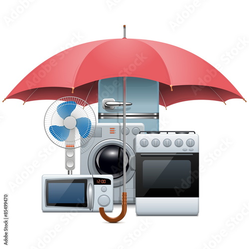 Vector Household Appliances Protection