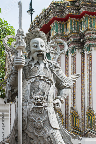 Statues inside Wat Pho Attractions located in Bangkok, Thailand.