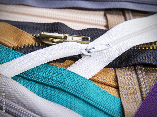 Colorful zippers 