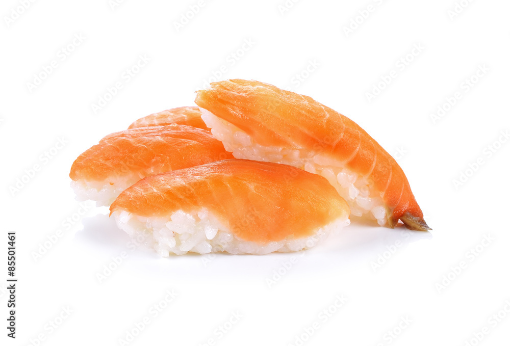 Sushi isolated on white background