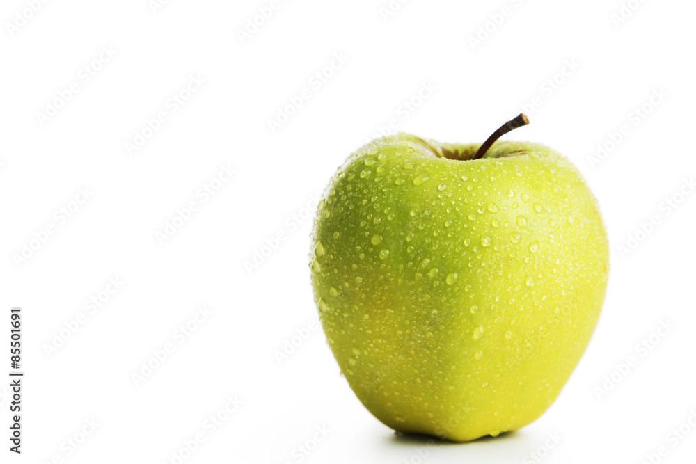 Green apple isolated on white