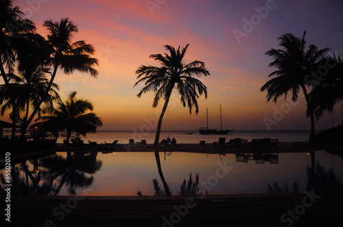 Sunset at Meeru island , Maldives