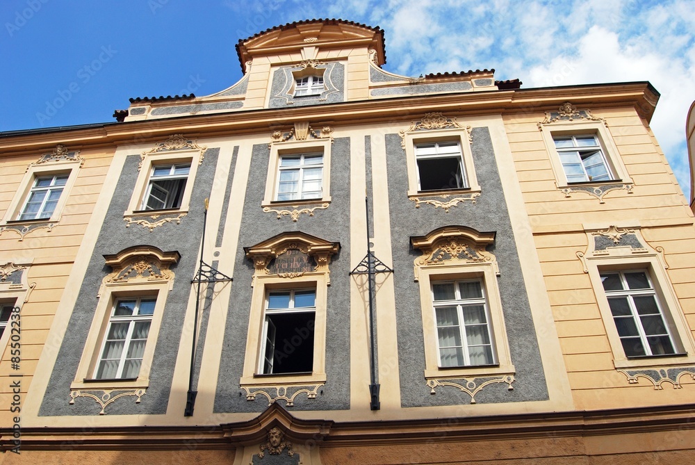 Typical Baroque architecture, Prague.