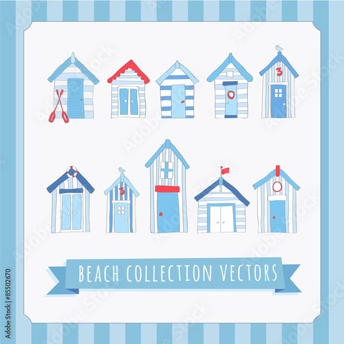 Hand Drawn Beach Collection Vectors
