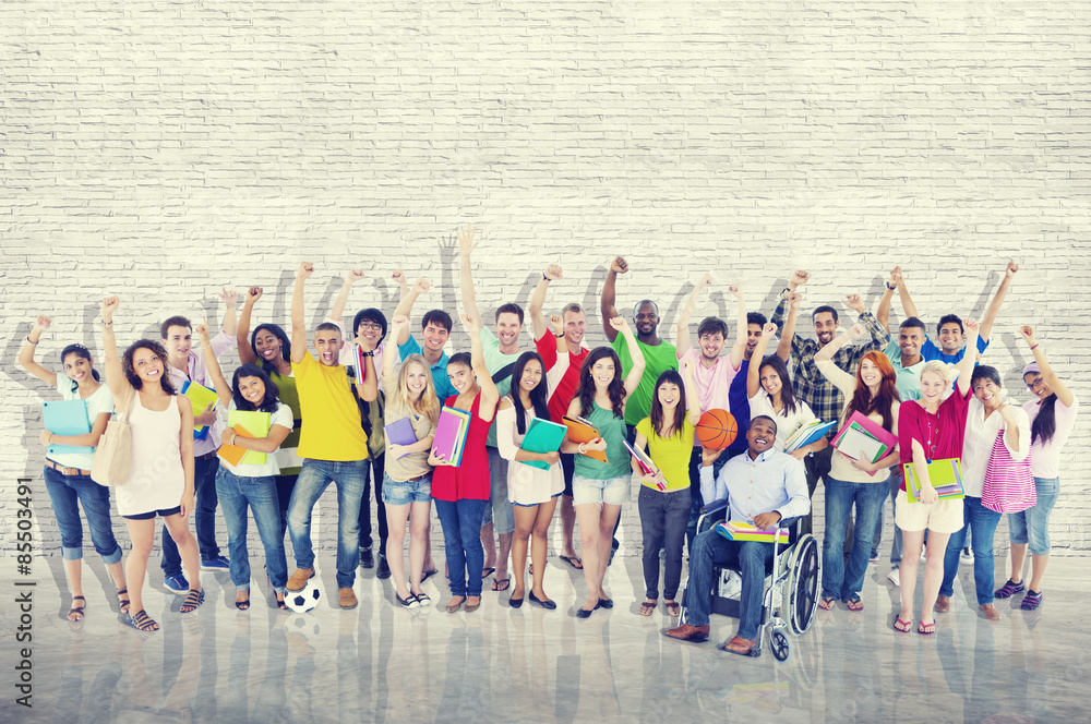 Obraz premium Community Diversity Group Cheerful Happiness Team Concept