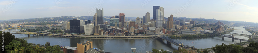 Naklejka premium Pittsburgh Panorama, USA