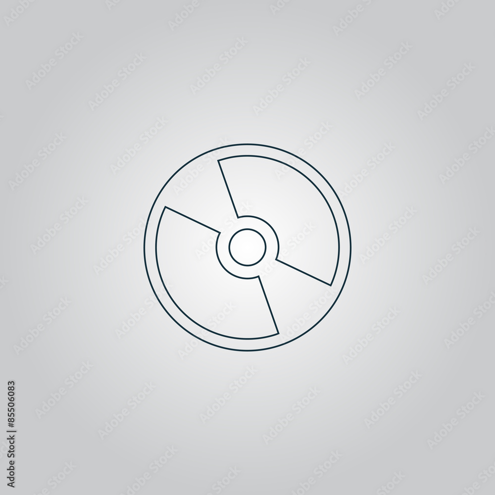 Vector CD or DVD icon Vector CD or DVD icon