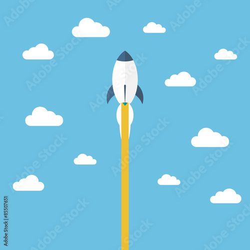 Space ship in the sky