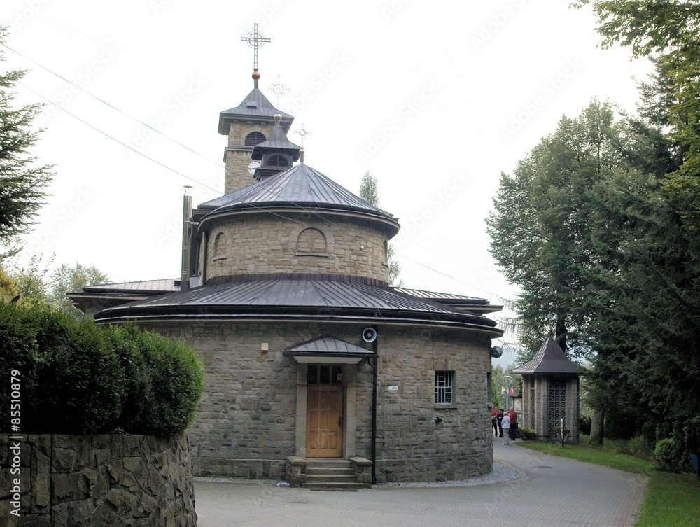 Sanctuary in forest of Szczyrk town