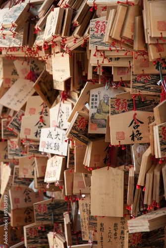 Ema Tablets At Kanda Shrine, Tokyo, Japan