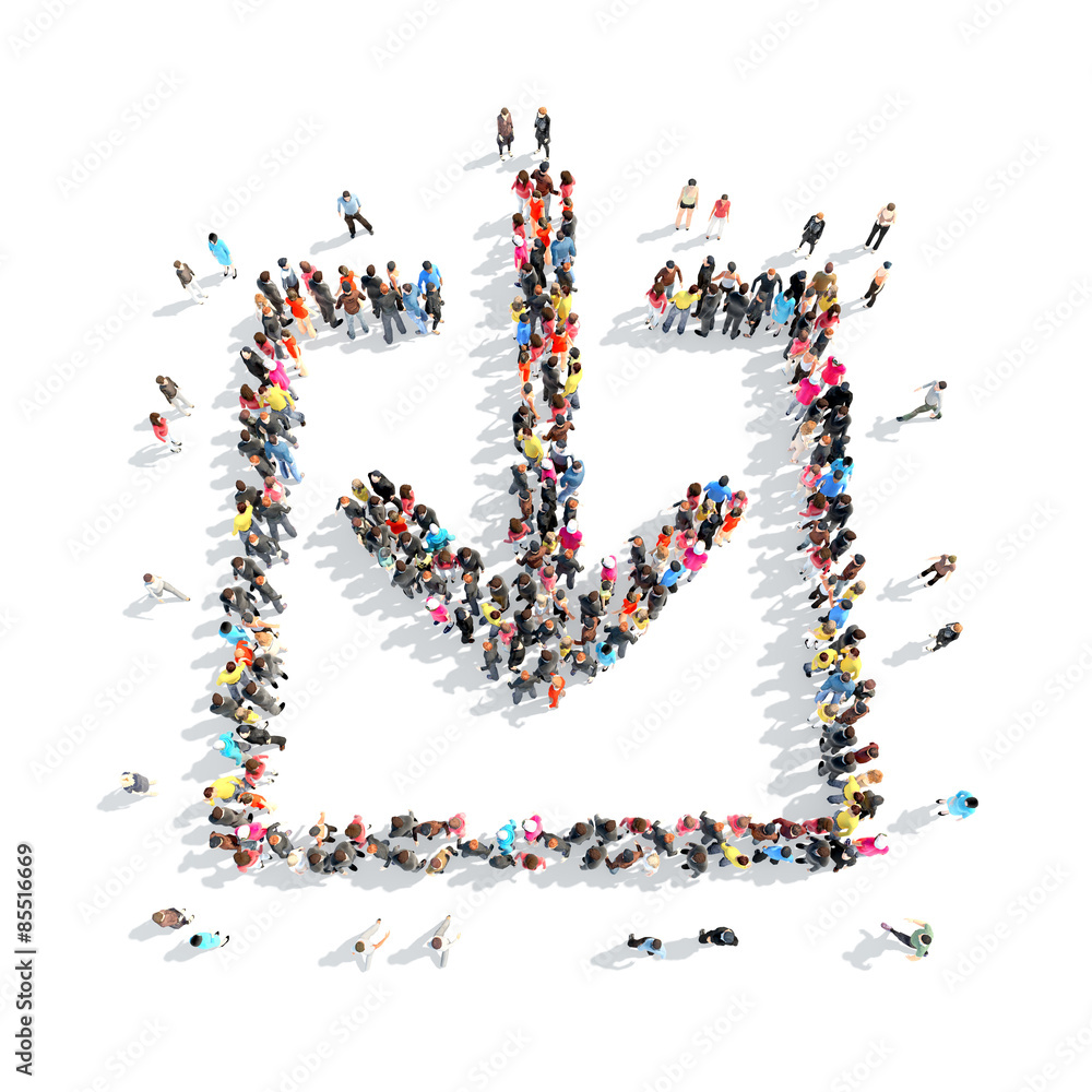 people in the shape of loading mark. people in the shape of loading mark.