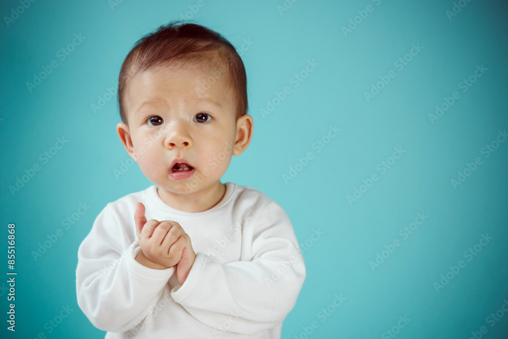 Portrait of an adorable baby girl Portrait of an adorable baby girl