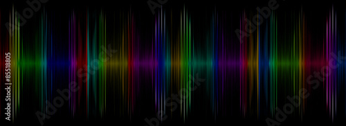 Abstract multicolored sound equalizer taken closeup as backgroun photo